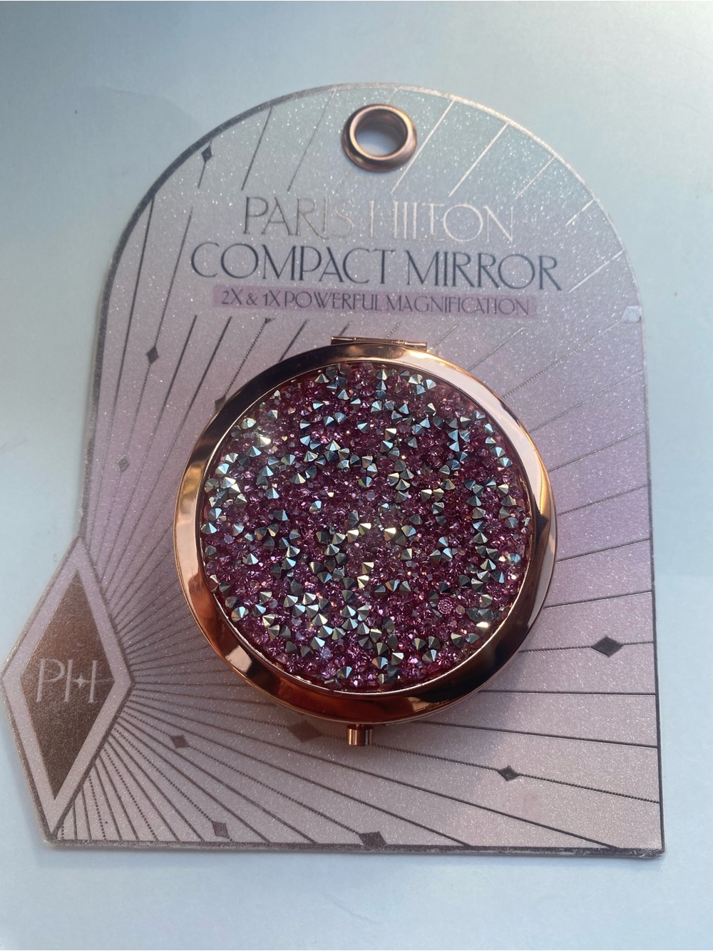 Paris Hilton ULTRA COMPACT MIRROR Double Mirror w Normal & Magnified Options NWT